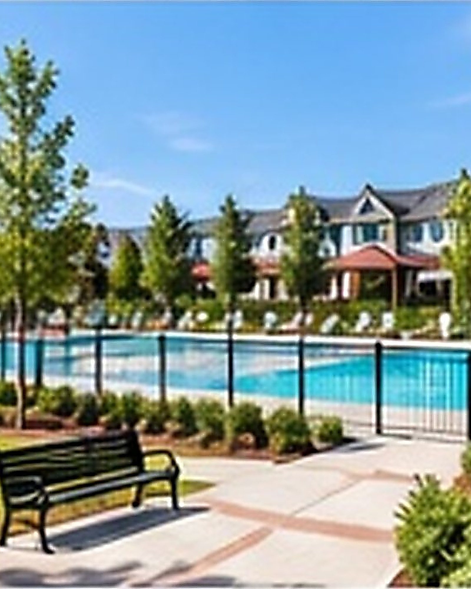 Community park and pool area